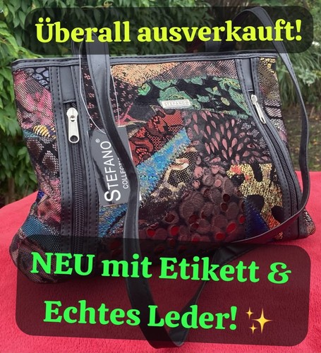 Stefano leder handtasche neu - leder,